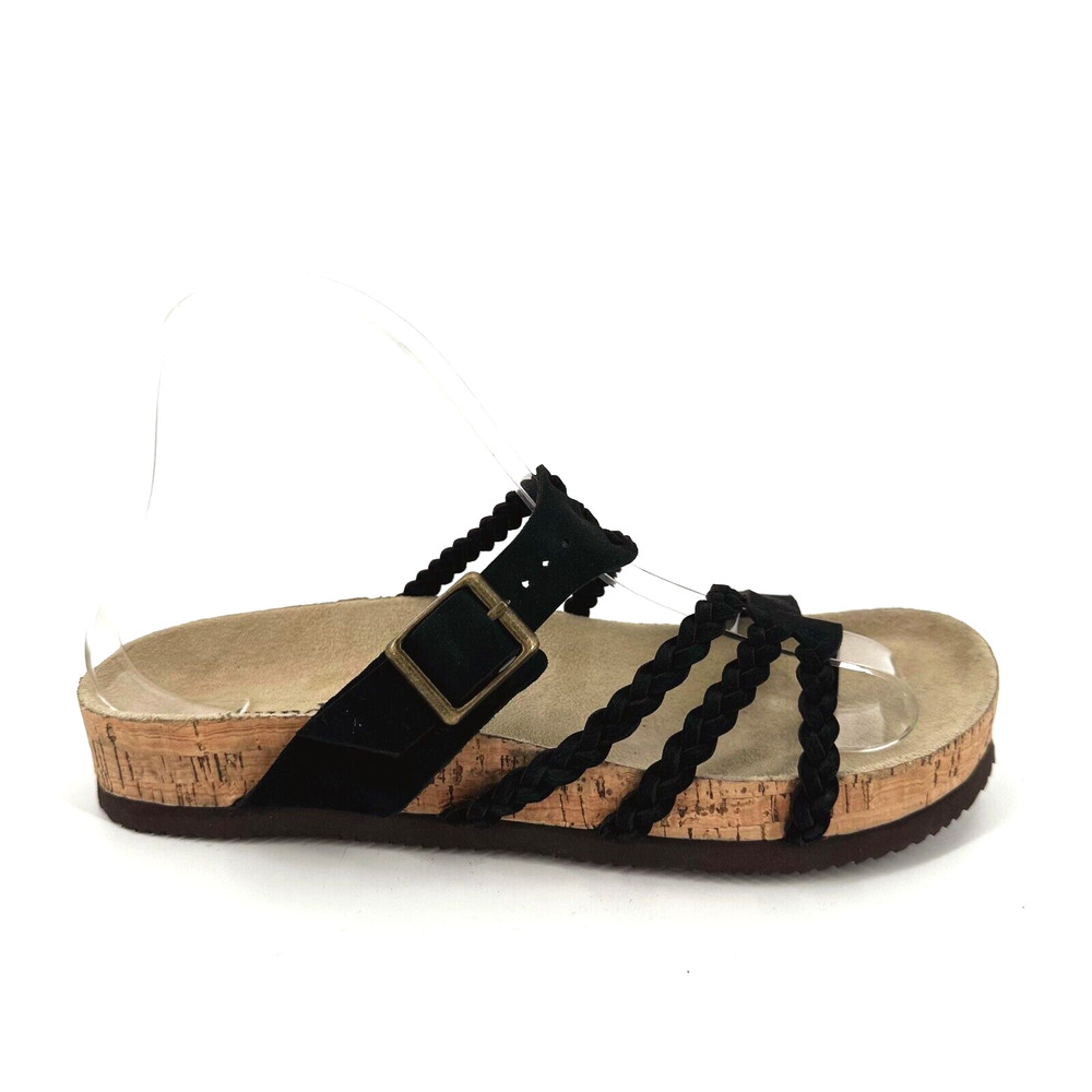 Sundance Strappy Cork Sandals Size 38/7.5 Boho Chic Hippie Comfort Granola